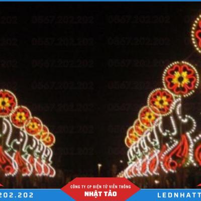 Mẫu đèn LED trang trí đường phố dịp Tết, Giáng sinh - TT006