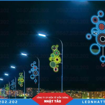Mẫu đèn LED trang trí đường phố dịp Tết, Giáng sinh - TT004