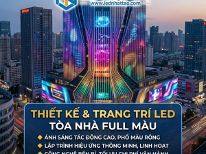 Thi công chiếu sáng tòa nhà (Facade Lighting)